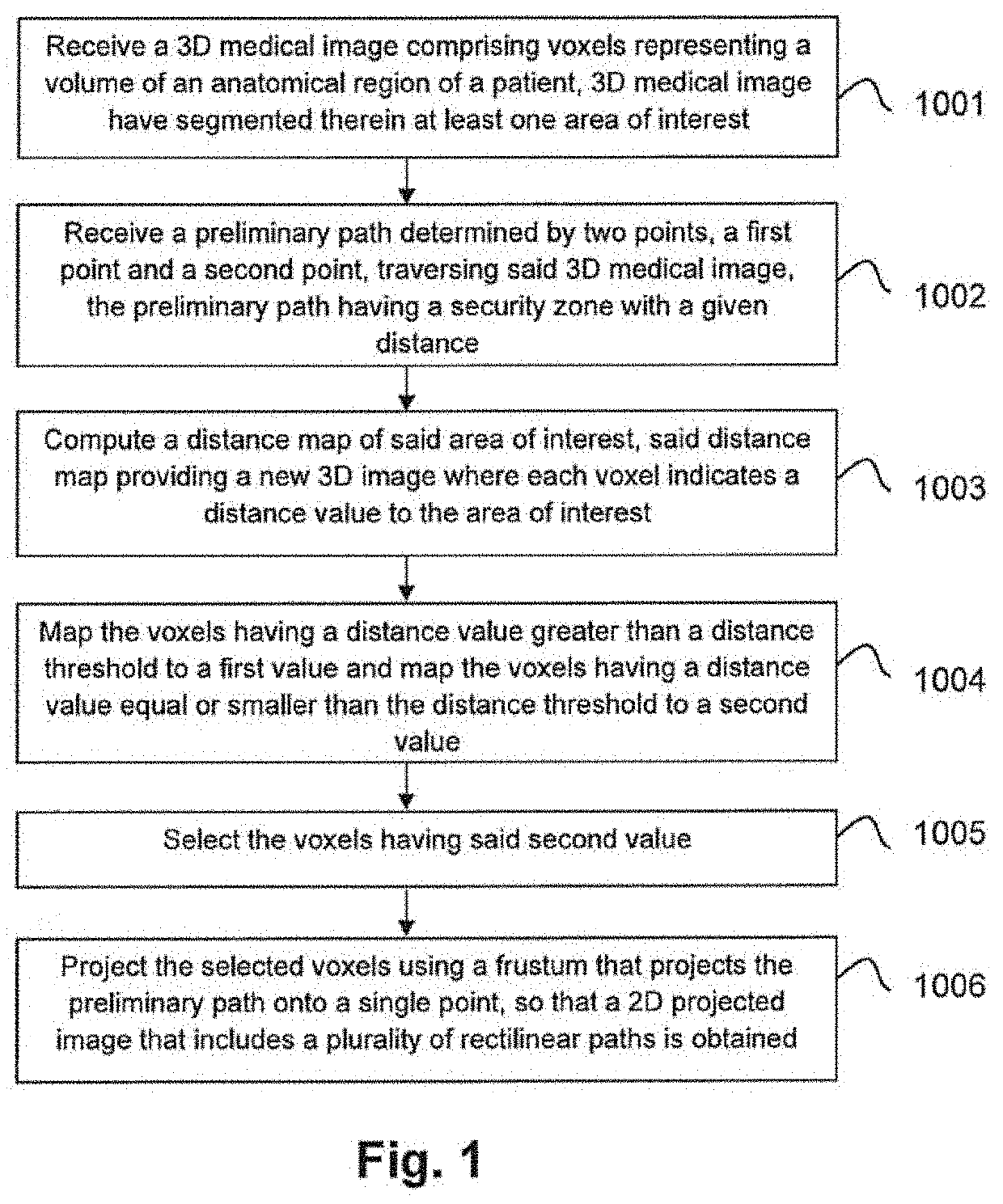 Computer implemented method, a system and computer programs for computing simultaneous rectilinear paths using medical images