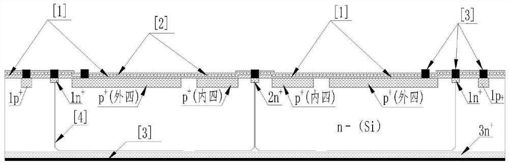 Ultrahigh-precision silicon quadrant photoelectric detector