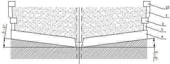 A downward approach layered cemented filling mining method