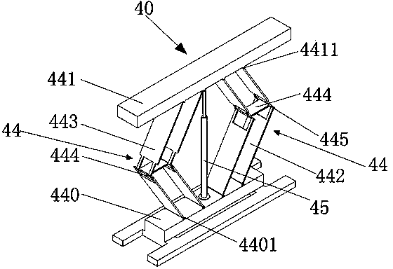 Rail lifting sleeper changing machine