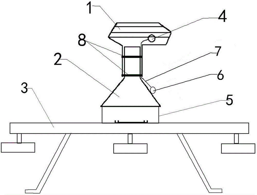 An unmanned helicopter atmospheric gas collection device and high-altitude gas collection method