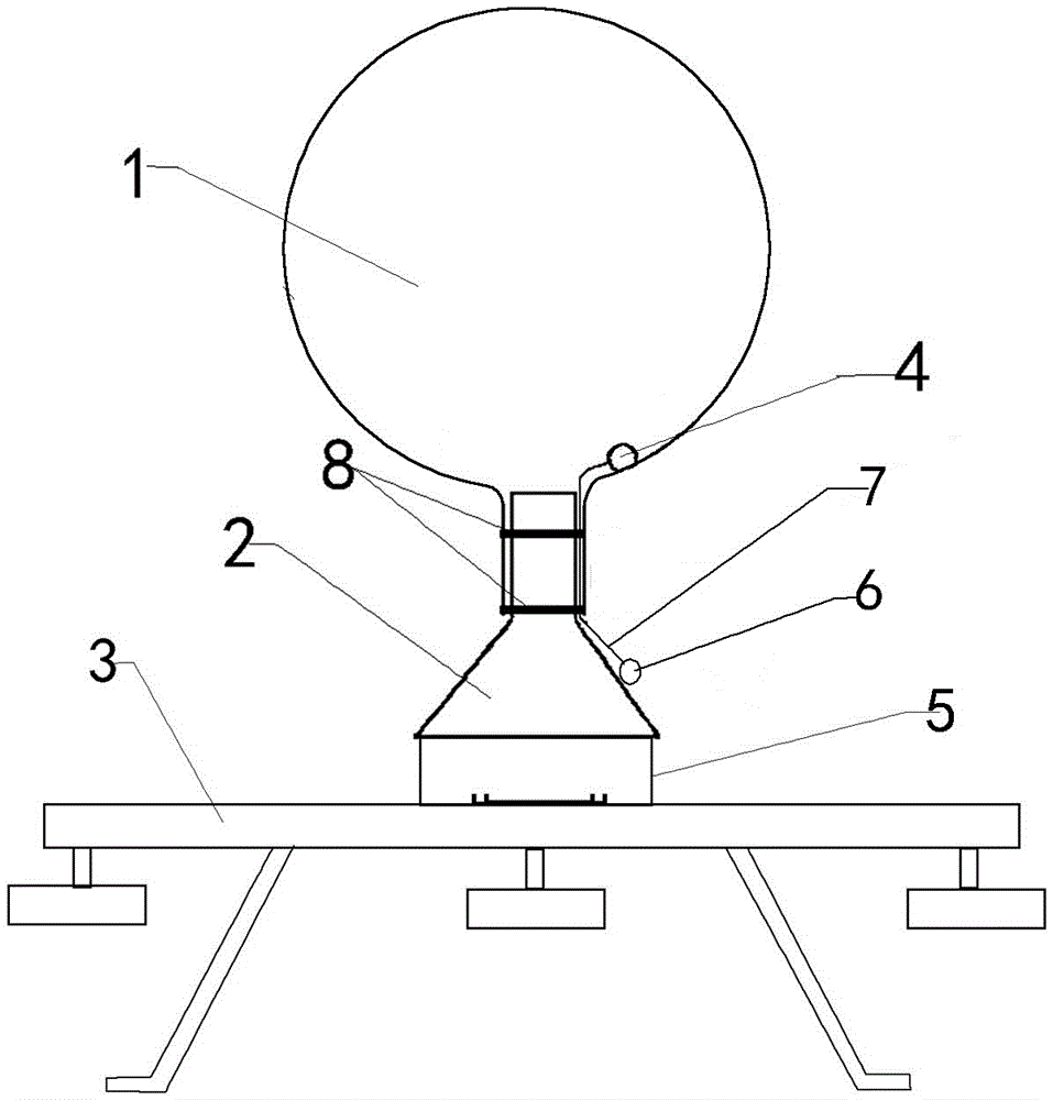 An unmanned helicopter atmospheric gas collection device and high-altitude gas collection method