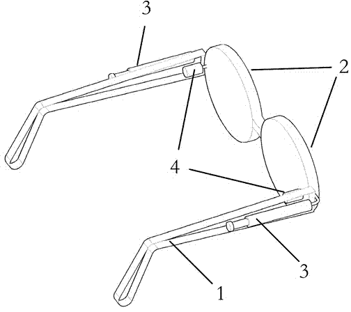 Double-layered cavity type liquid color-change glasses