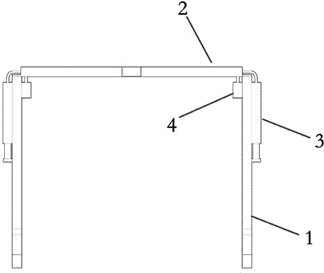 Double-layered cavity type liquid color-change glasses