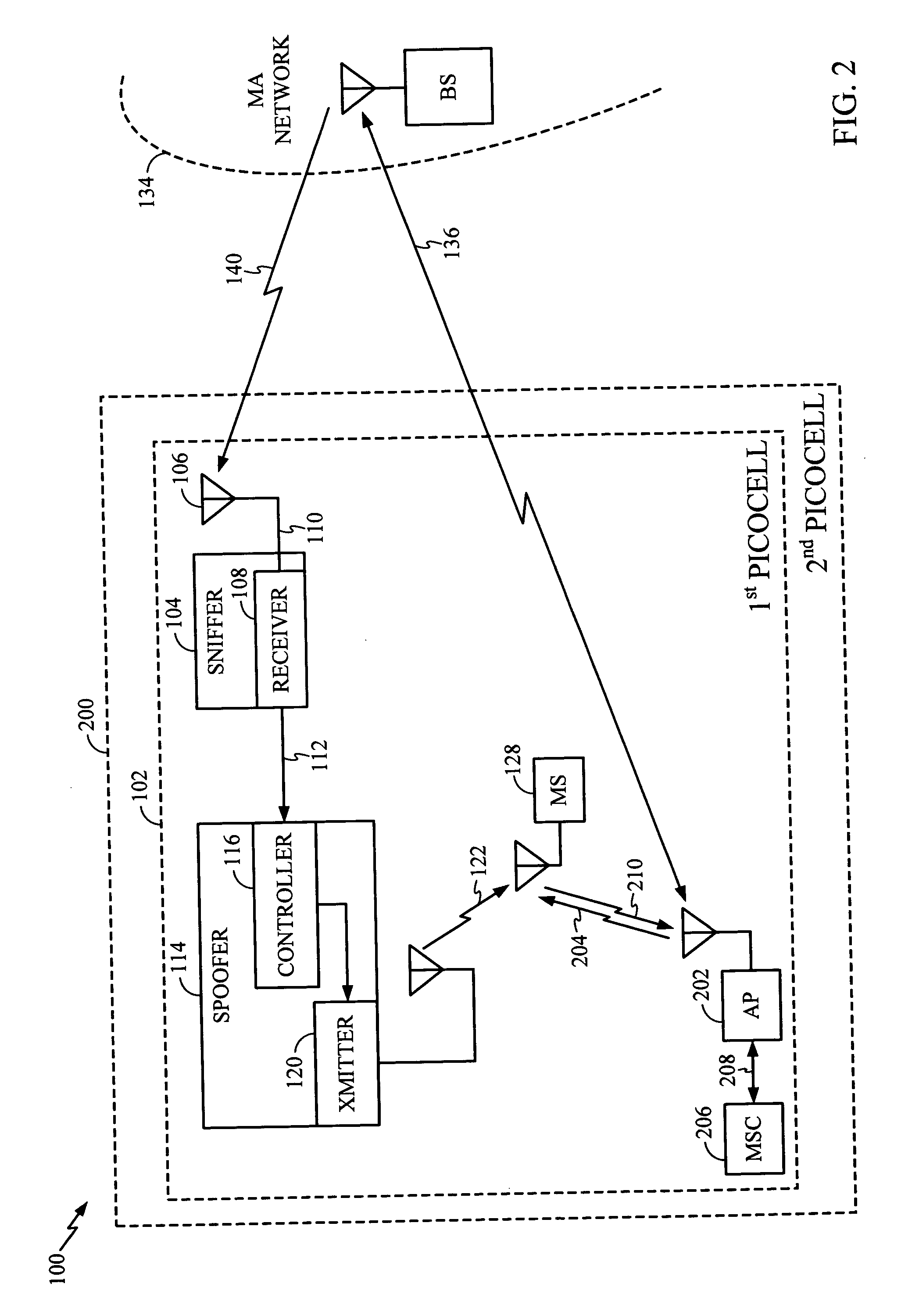 System and method for creating a wireless picocell