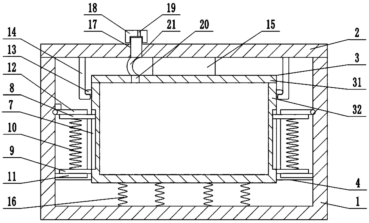 Sealed anti-shock accumulator