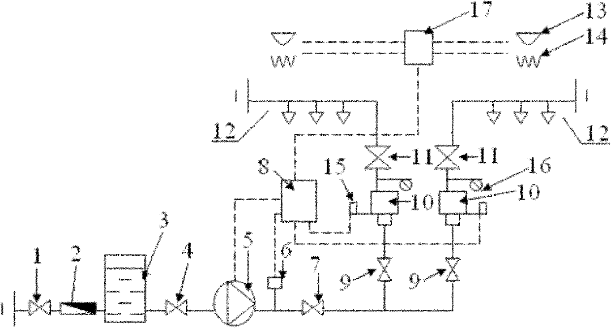 Thin water mist fire extinguishing system