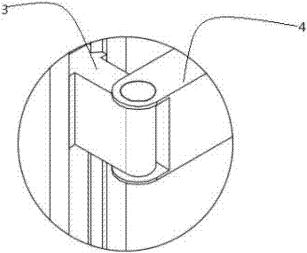 Pedestal based on four-column hoist