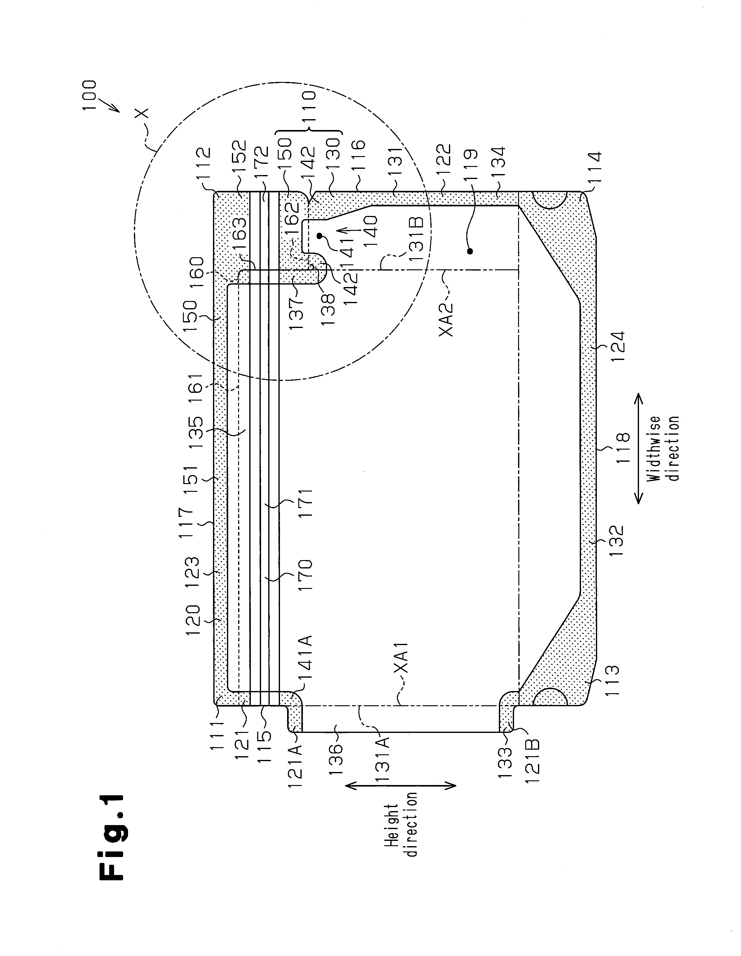 Container and container with enclosed contents