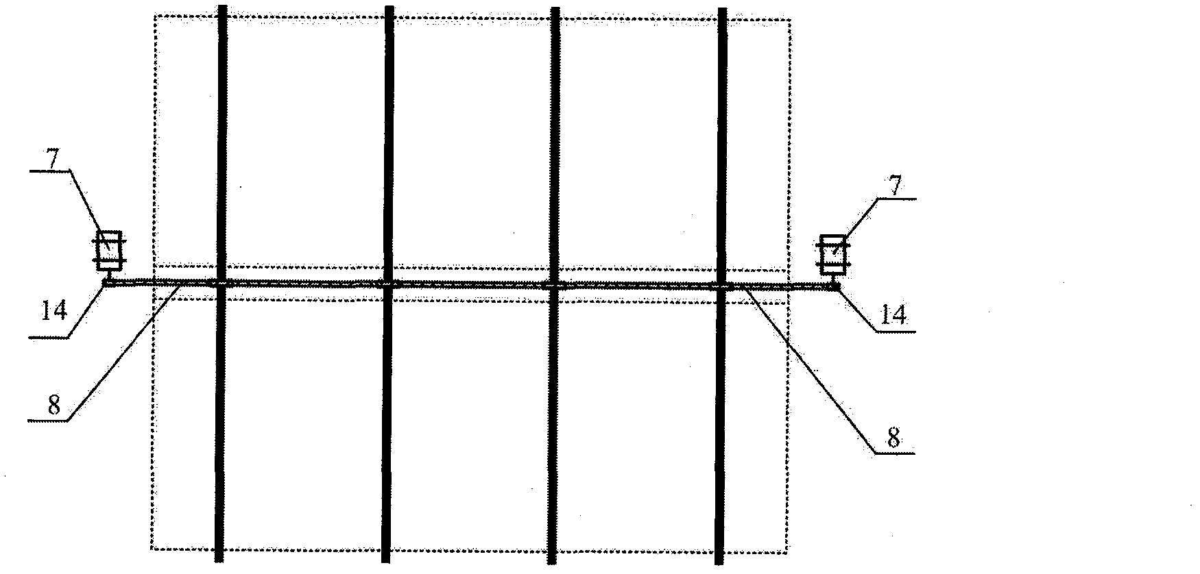 Anti-freezing device for air cooling island in power station