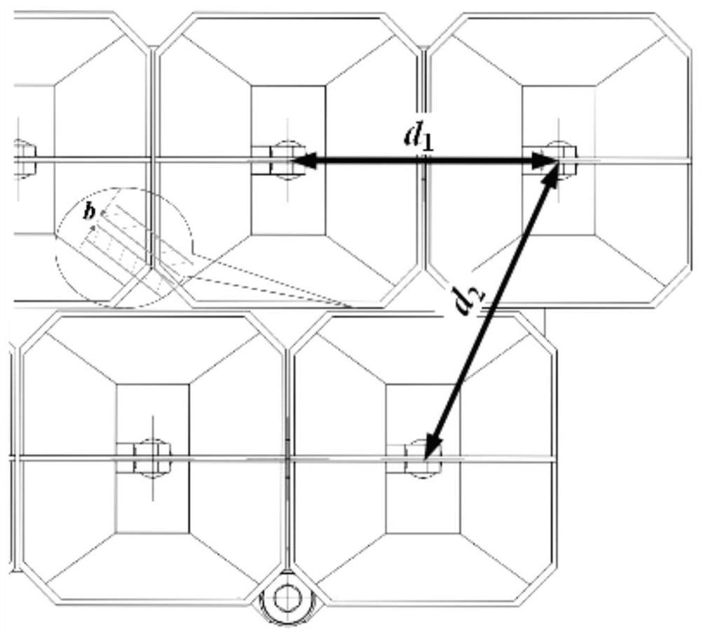 Intelligent arrangement and assembly method of feature numbers based on radiation units