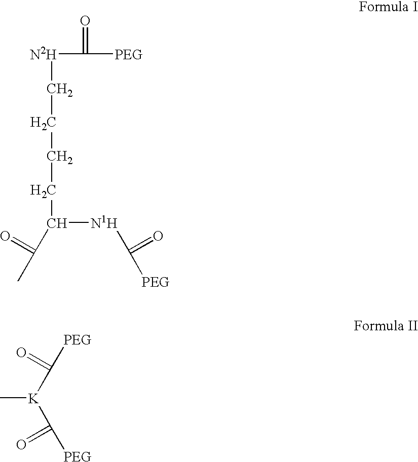 Novel spacer moiety for poly(ethylene glycol)-modified peptide based compounds