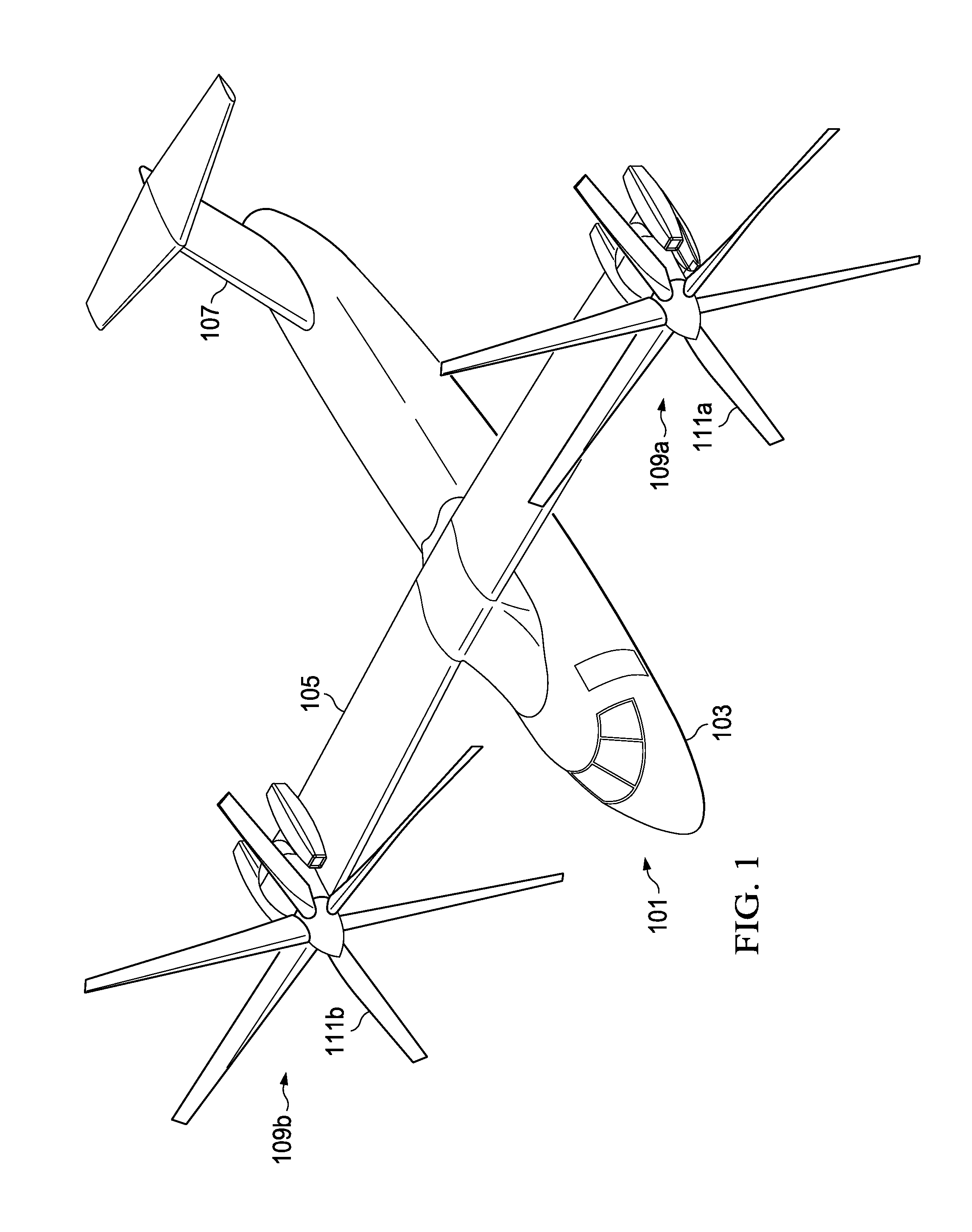 Tilt Rotor Aircraft with Fixed Engine Arrangement