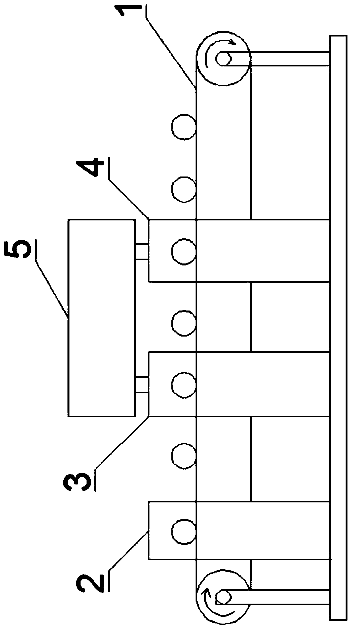 Paint spraying production system of carrier roller