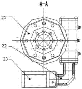 Automatic cleaning facility for rocket storage tank structure