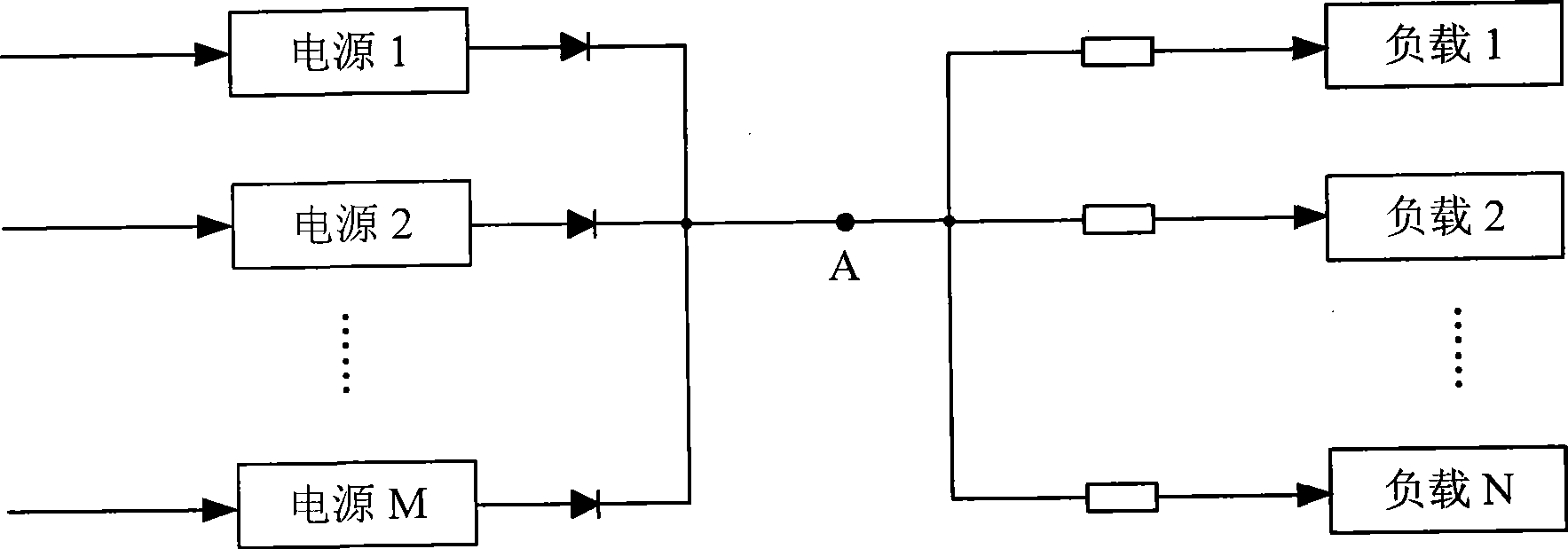 Output circuit of parallel connection power supply