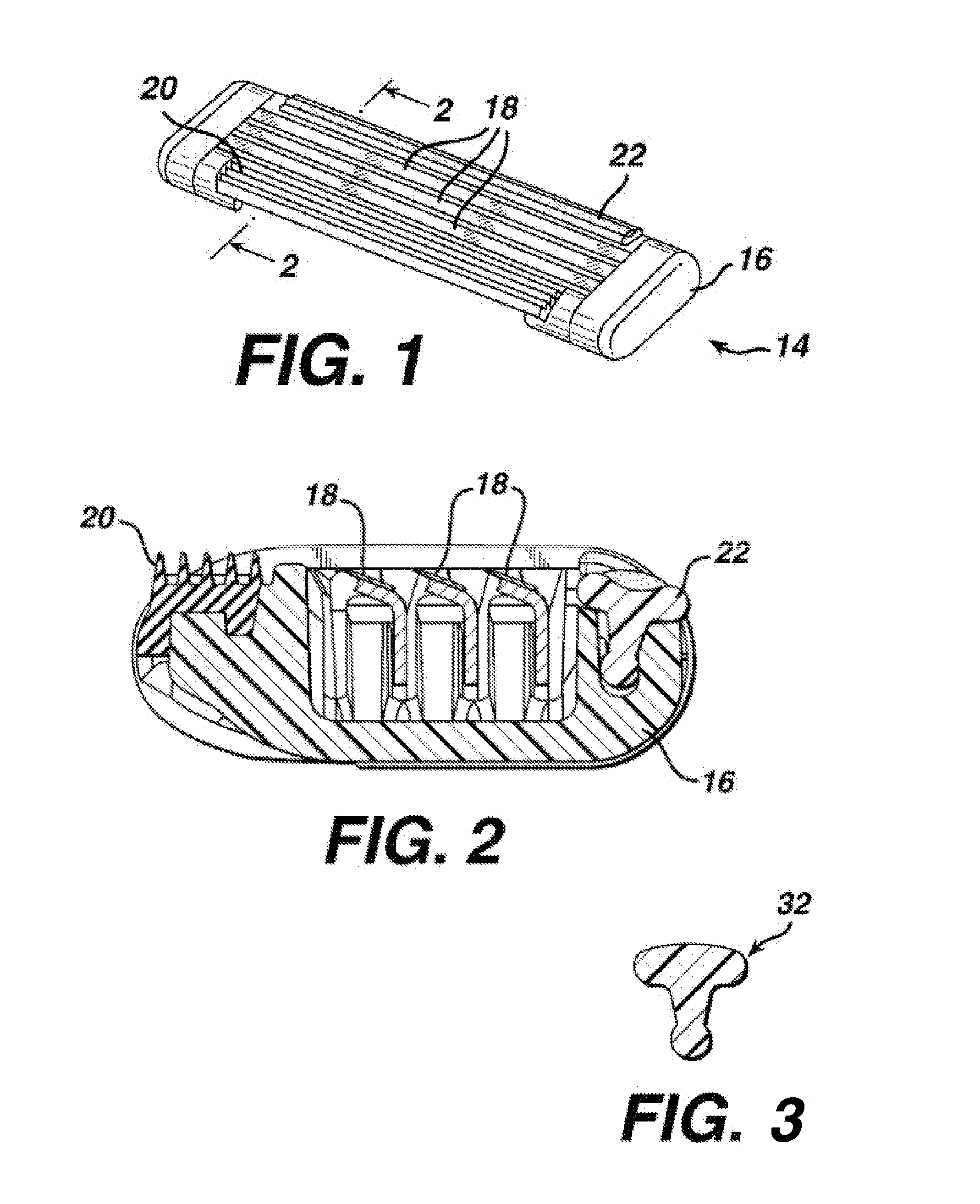 Skin engaging member comprising ethylene vinyl acetate