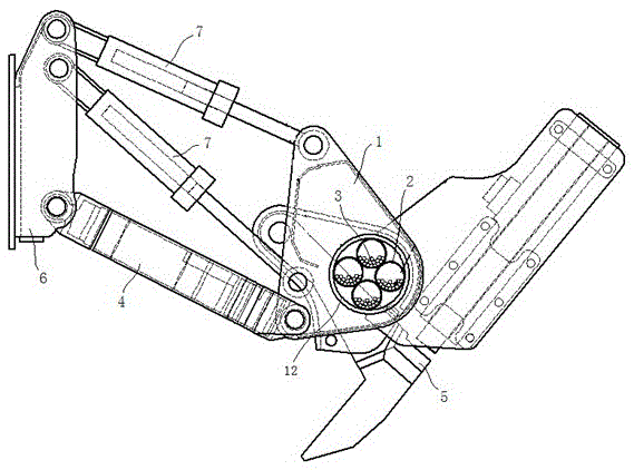 Vibration damping device for impact scarifier