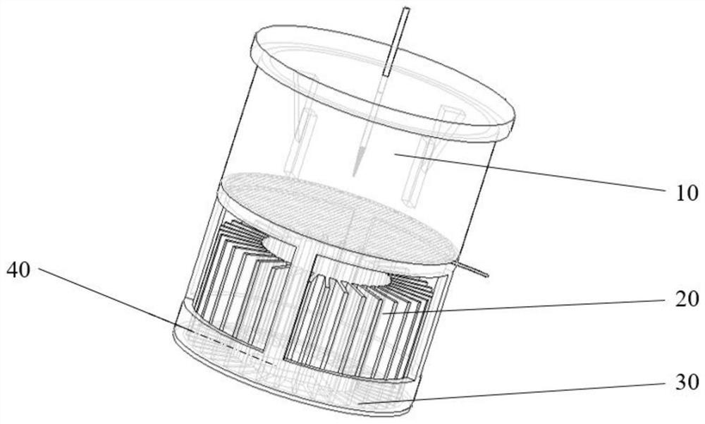 Device for improving intensity of ionic wind through cooperation of magnetic field and carbon nano tube