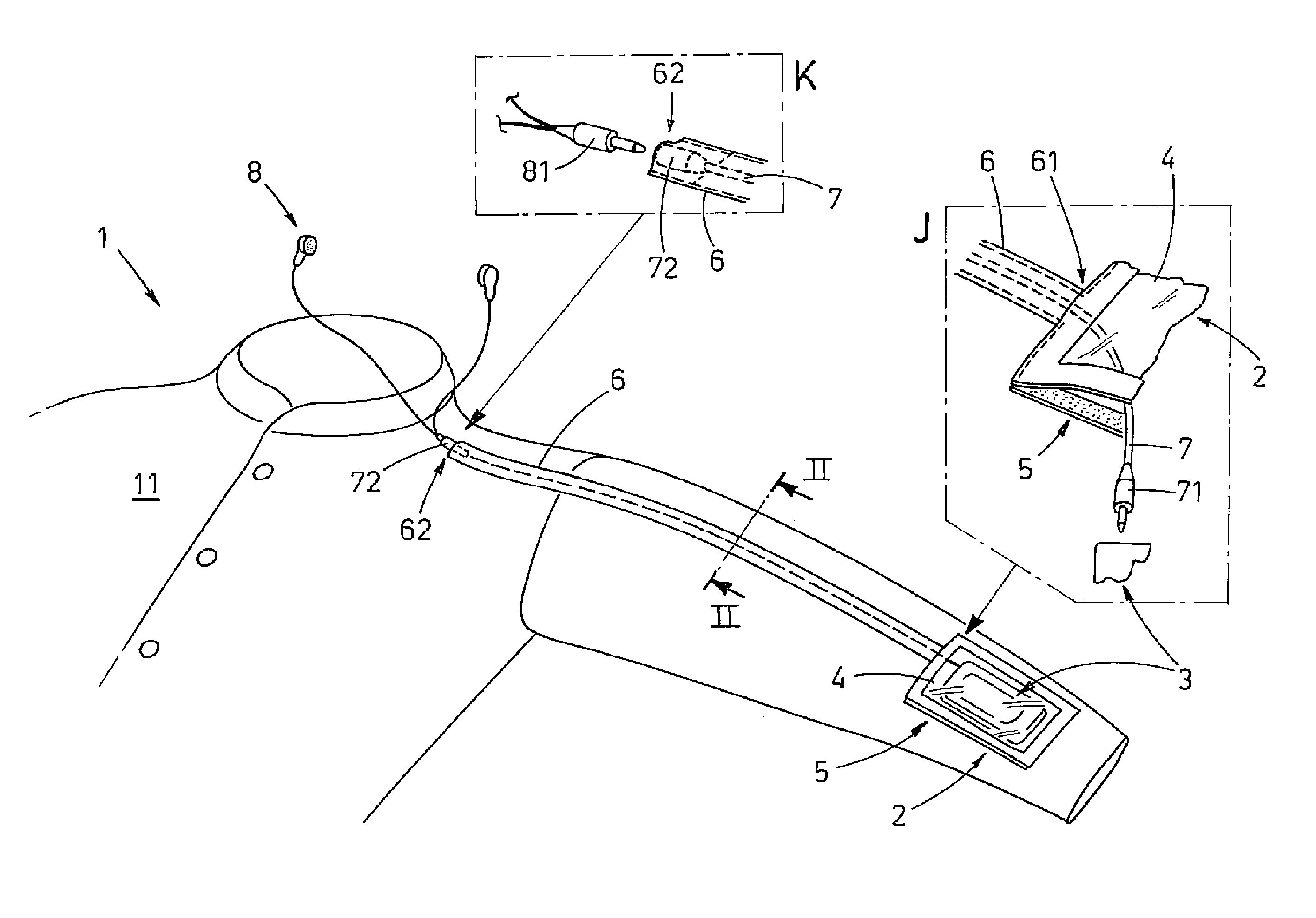 Article of clothing particularly intended to be used along with electronic devices