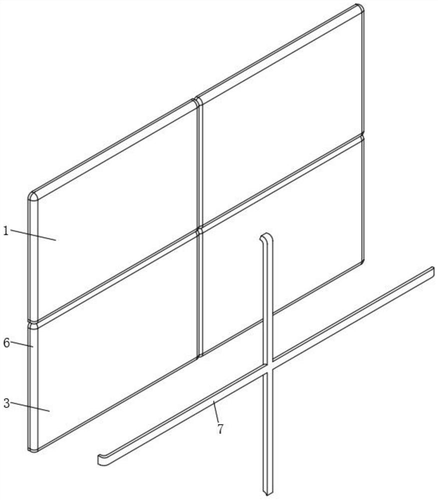 Seamless butt joint type ultrathin LED glass screen