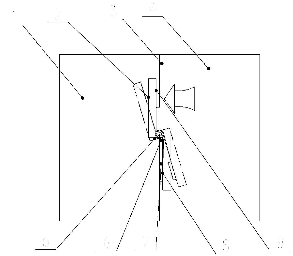 Air pressure balance compensator used in rolling type air excitation negative pressure system