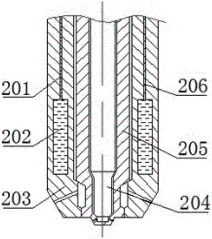 Thermal load control system and method for high-pressure direct injection injector in cylinder with micro-diesel pilot ignition