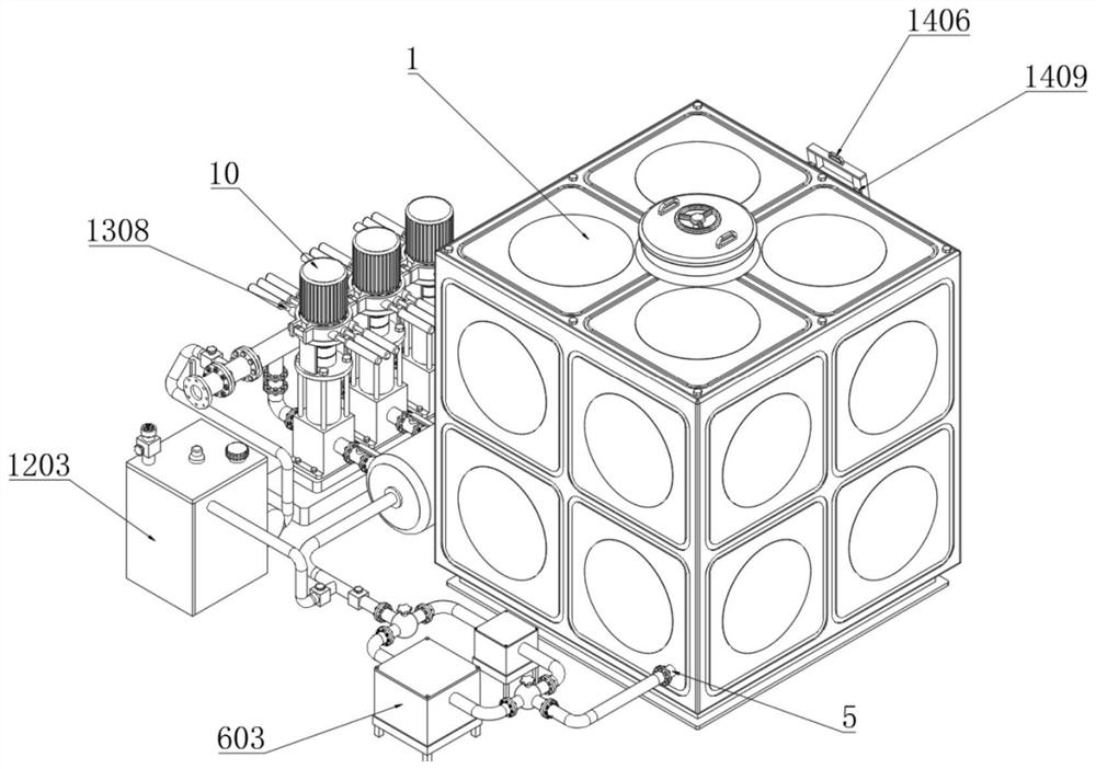 Novel smart water service water supply system