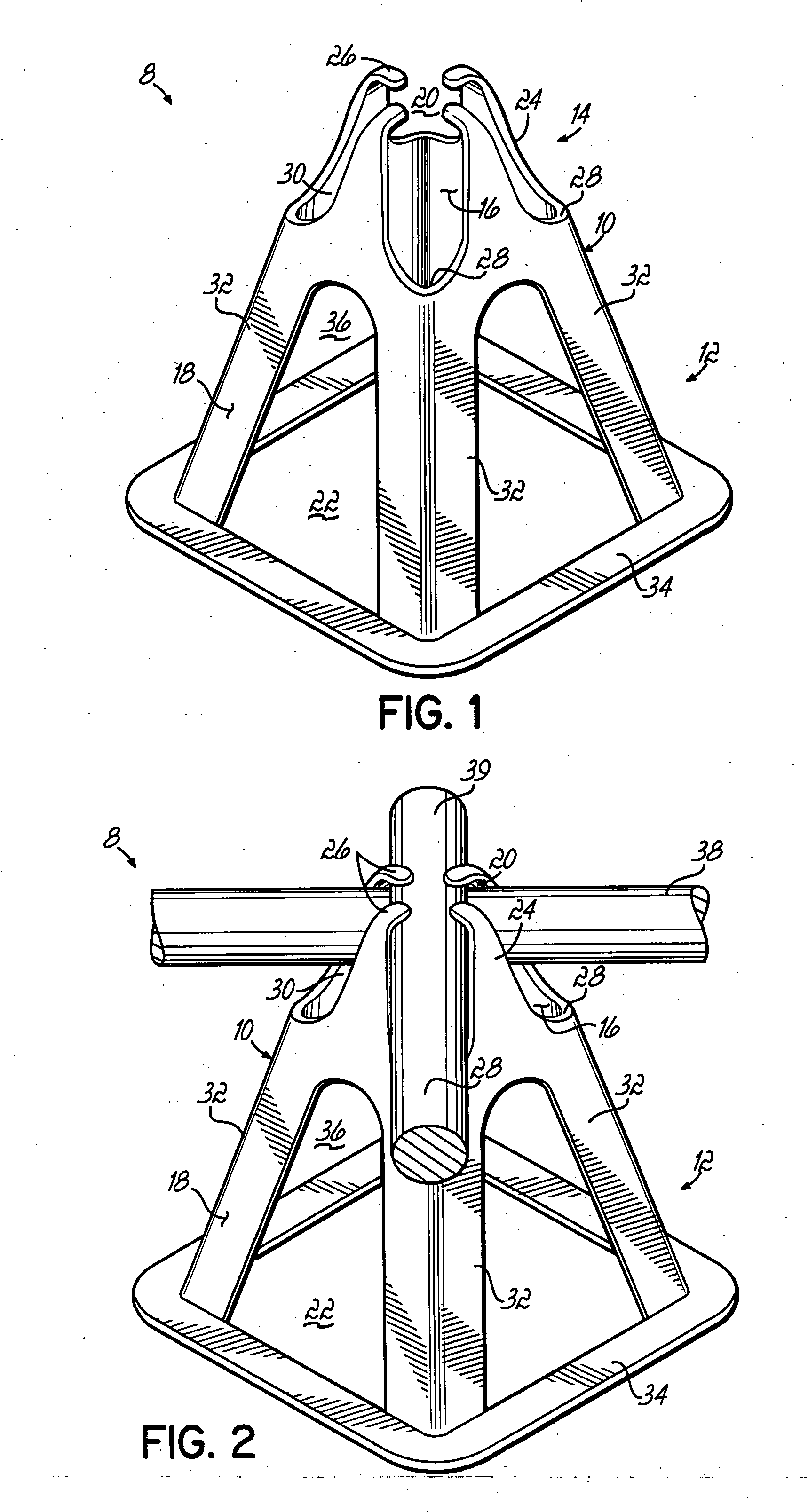 Post-tension intersection chair