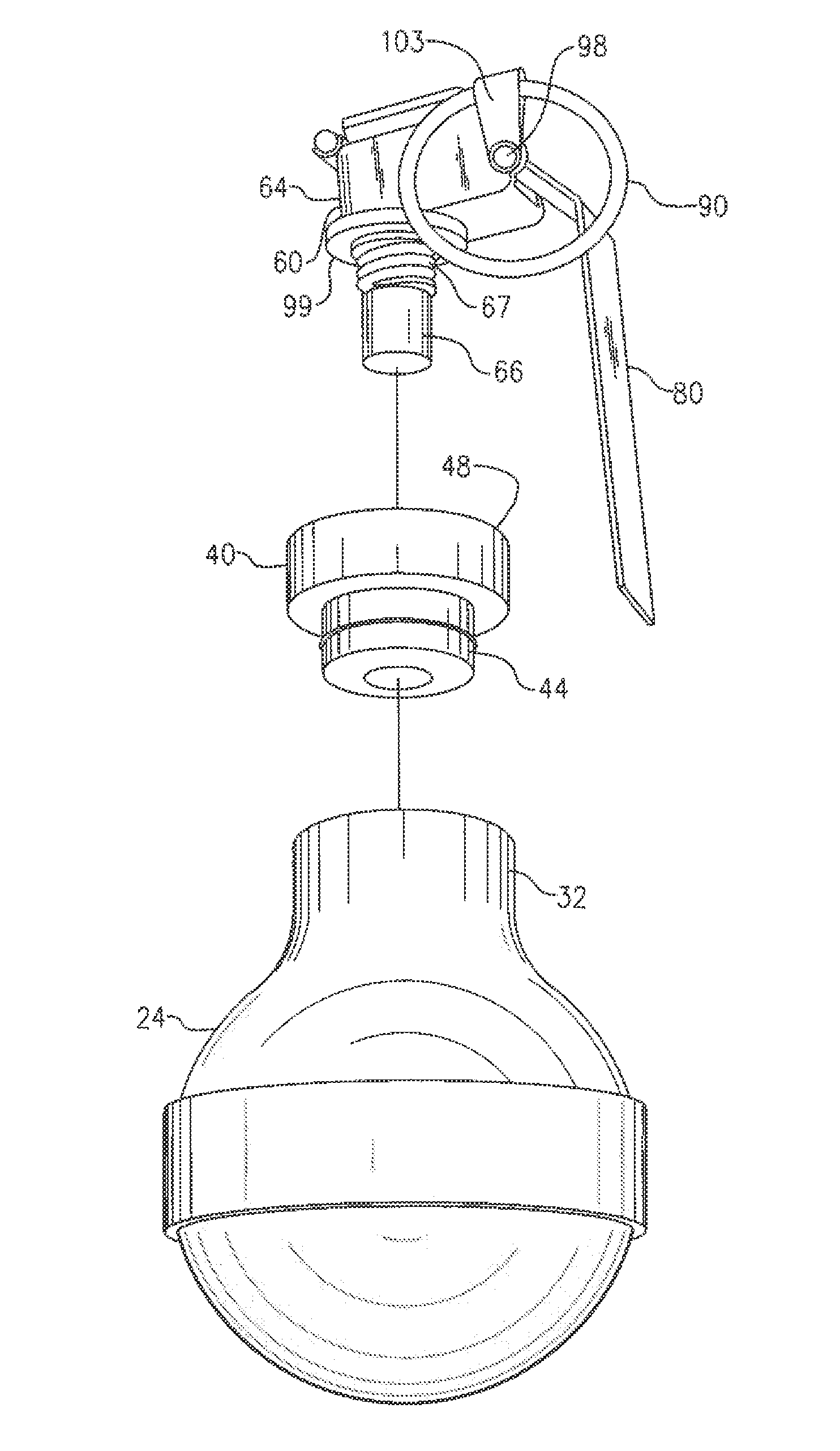 Diversionary grenade having watertight seal