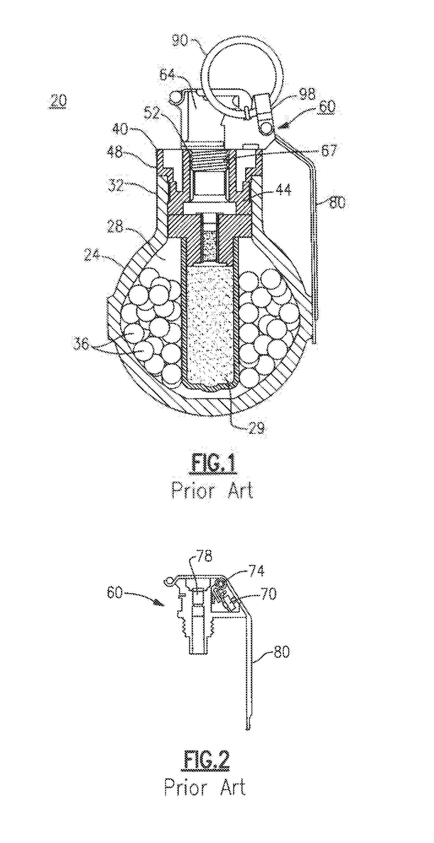 Diversionary grenade having watertight seal