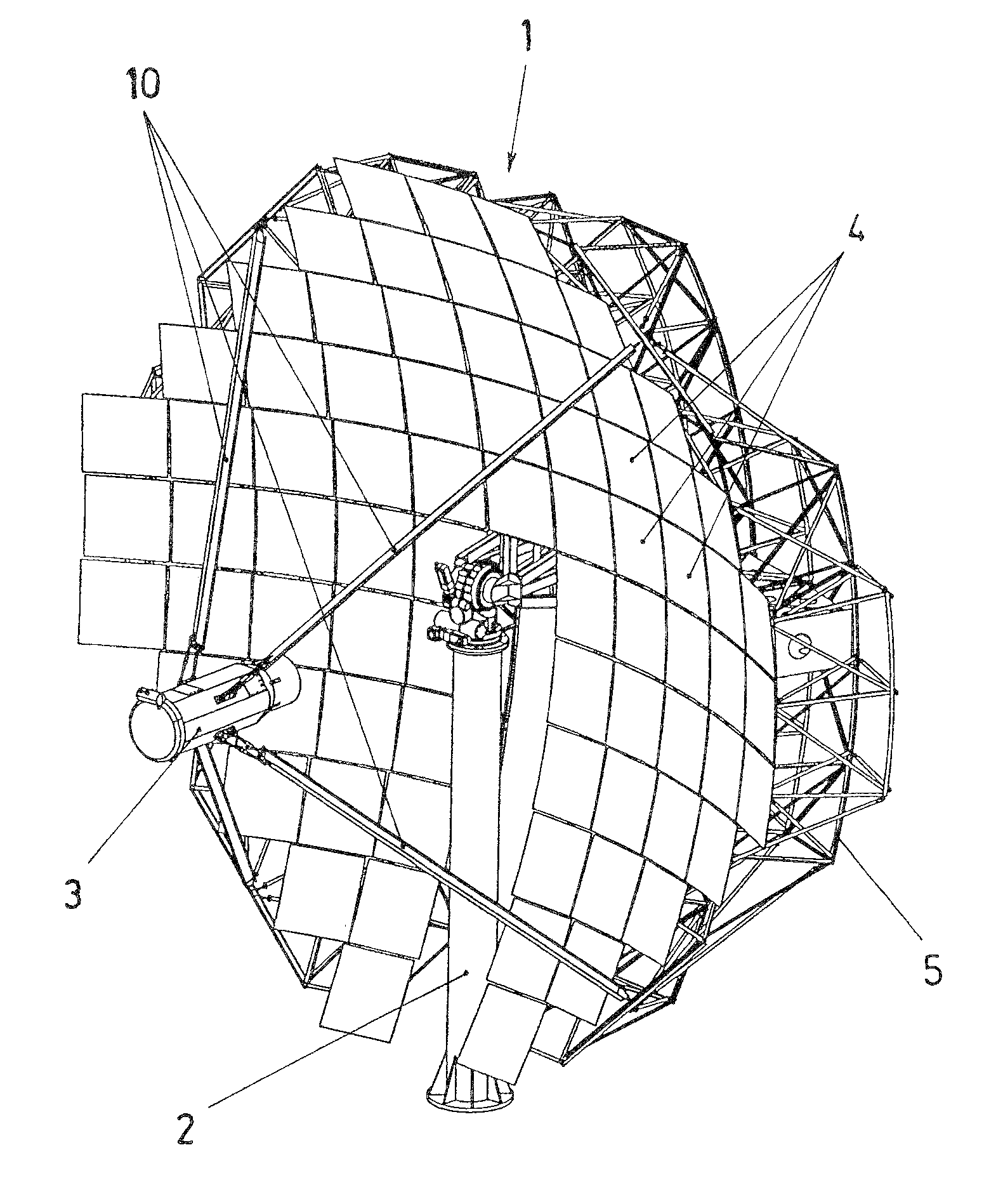 Solar tracker with parabolic concentrator