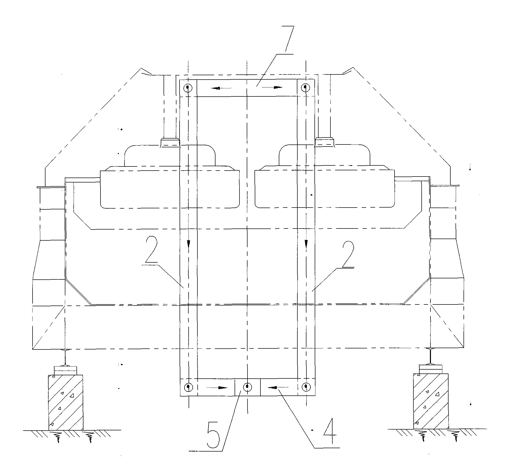 Gas gathering system of divisional gas-gathering type aluminum electrolytic bath