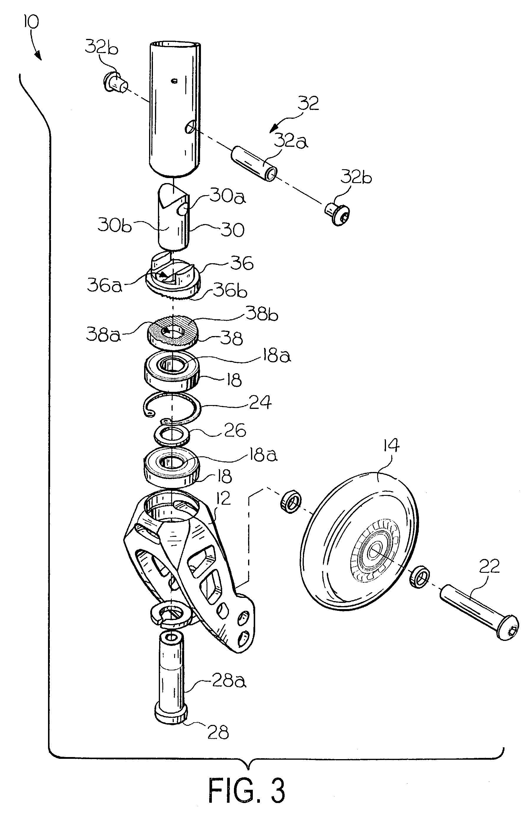 Adjustable wheel assembly