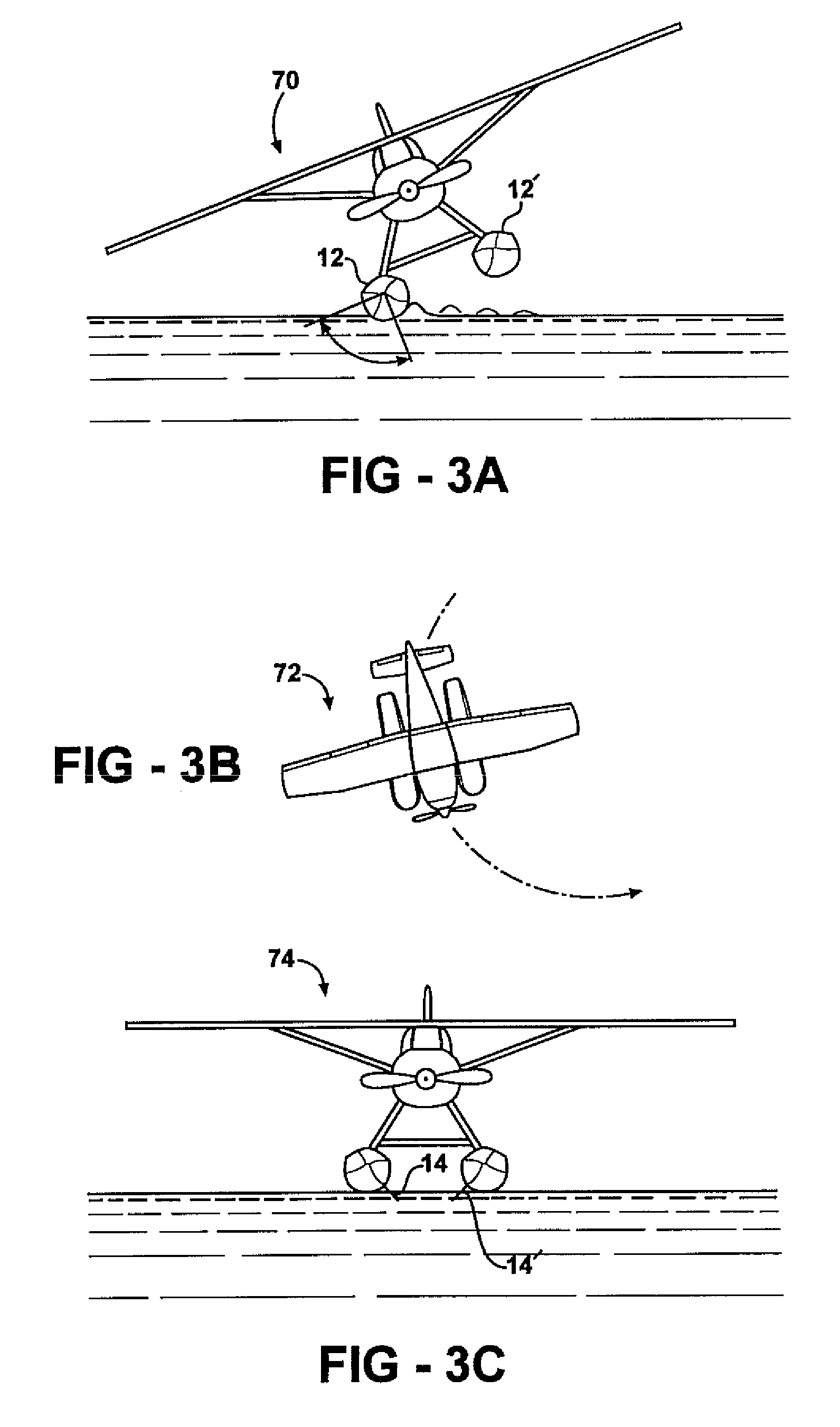 Detachable hydrofoil trim tabs for use with seaplane floats for assisting with lower speed on-plane condition and stability during step turning/chine walk manuevers