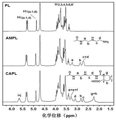 Charge reversal Pulullan derivative and synthesis method and application thereof