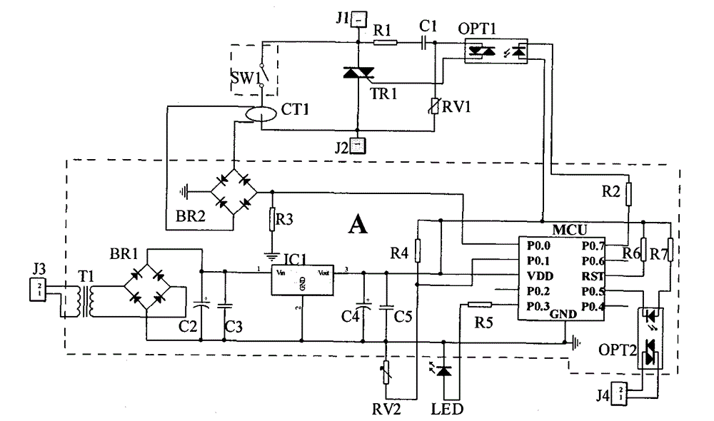 Current monitoring type electronic arc-control device