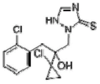 Sterilization composition containing prothioconazole and trifloxystrobin and application thereof