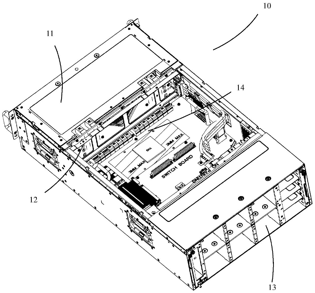 Case, switch and server