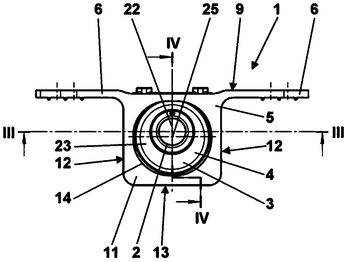 Compact elastic fixed bearing