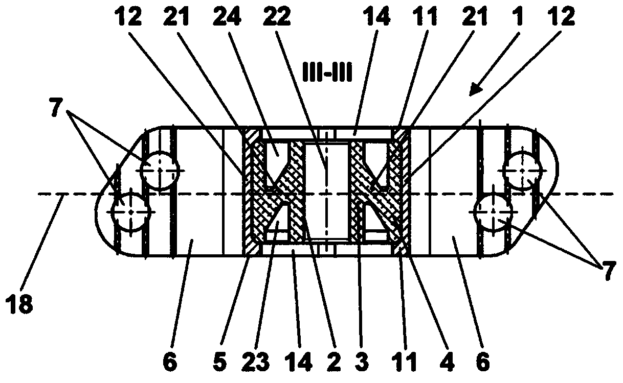 Compact elastic fixed bearing