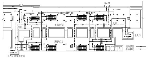 An expansion method for the existing subway underground excavation stacked island transfer station