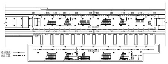 An expansion method for the existing subway underground excavation stacked island transfer station