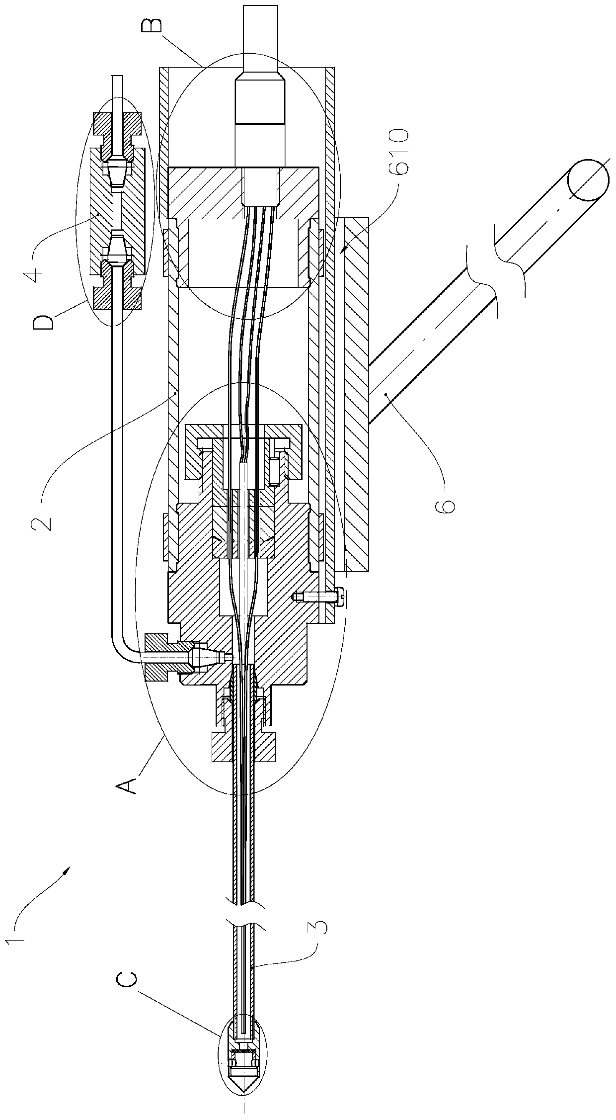 Integrated multifunctional deep sea water body sampling probe