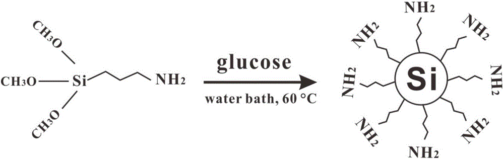 Preparation method of water-soluble green fluorescent silicon quantum dot