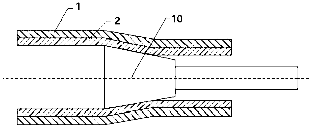 Preparation method of corrugated interface steel-titanium composite tube