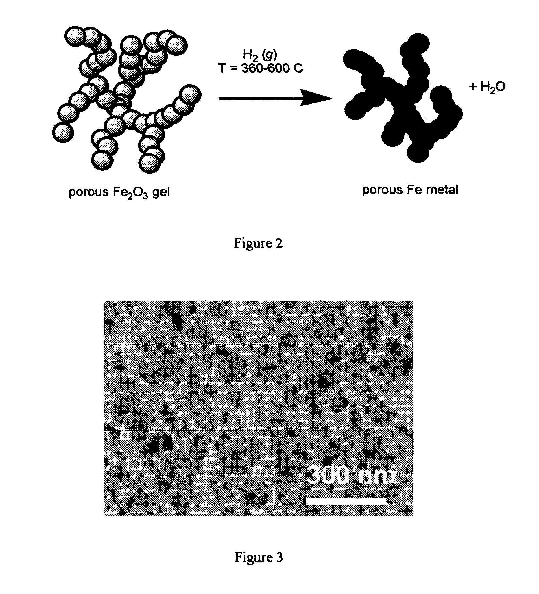 Preparation of porous pyrophoric iron using sol-gel methods