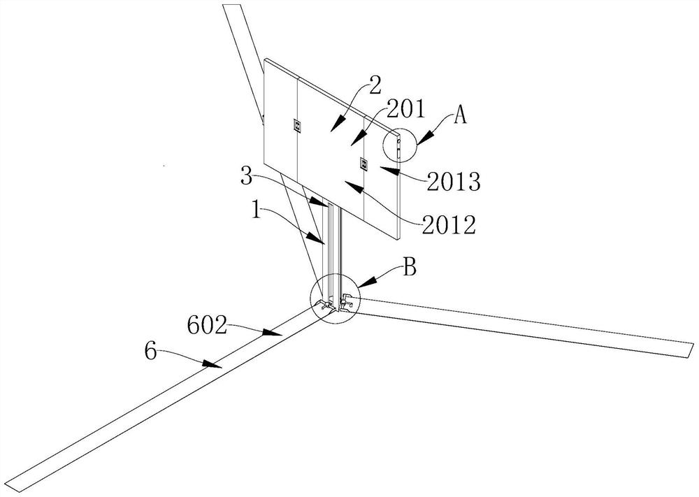 Safety warning device and method based on property management