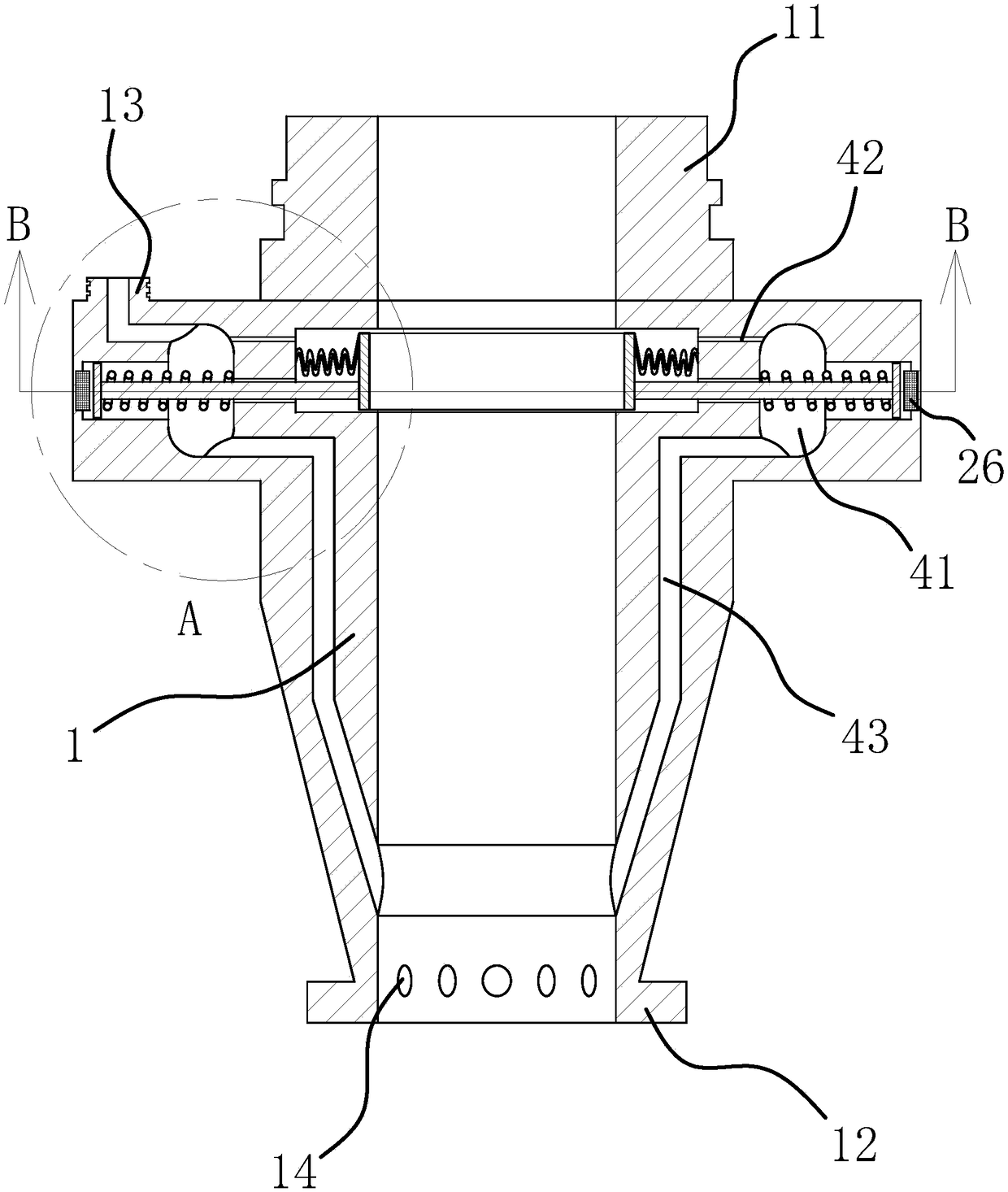 Carbon dioxide fractional laser treatment instrument capable of arbitrarily deforming treatment region