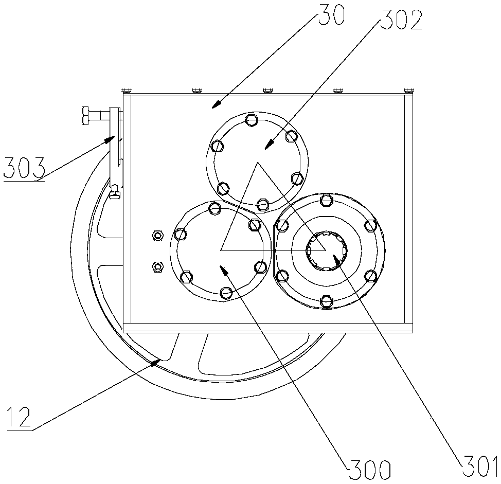 Positive inversion gearbox and positive inversion rotary cultivator